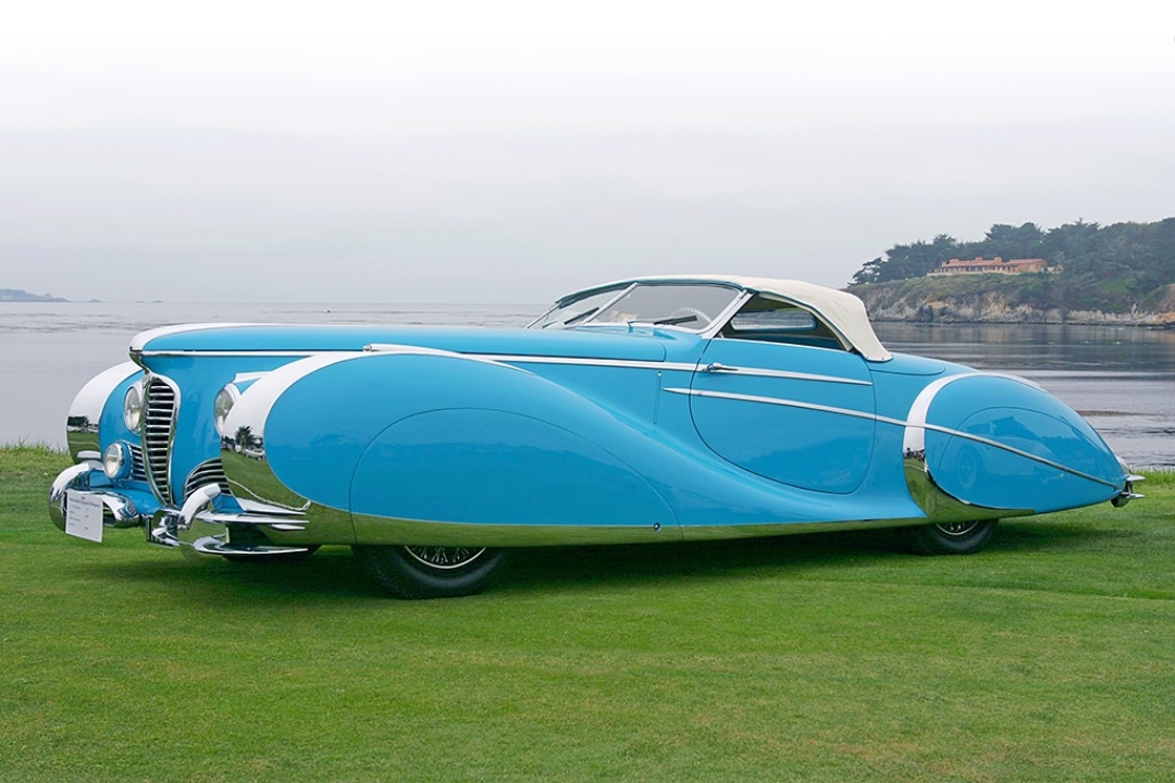 Diana Dors' Delahaye 175 S Saoutchik Roadster at Pebble Beach