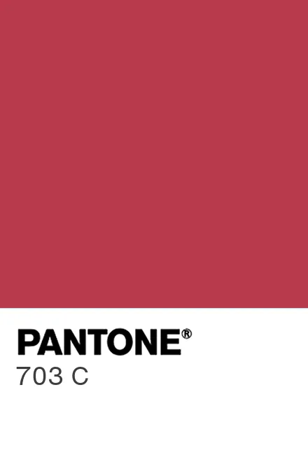 Pantone 703 C colour chip