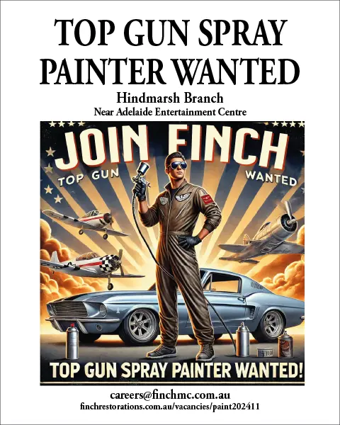 Finch Restorations seek a Top Gun Spray Painter